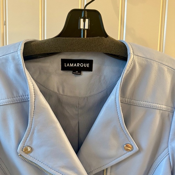 Lamarque Kirsi Cropped Leather Jacket - Picture 5 of 5